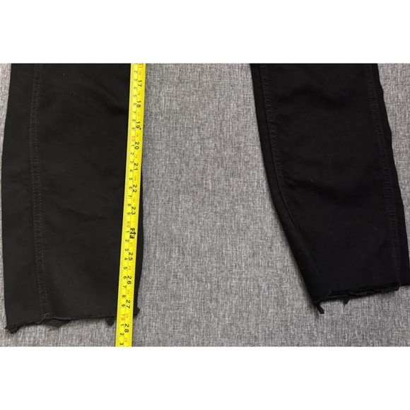 Madewell Black Skinny Overalls: Raw-Hem Edition Cotton Blend Size S Style G8317 - Picture 6 of 8